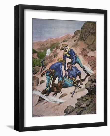 The Rescue of Corporal Scott During the Geronimo Campaign of 1886-Frederic Sackrider Remington-Framed Giclee Print