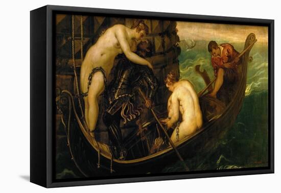 The Rescue of Princess Arsinoe-Jacopo Robusti Tintoretto-Framed Premier Image Canvas