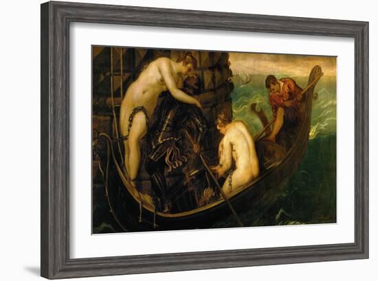 The Rescue of Princess Arsinoe-Jacopo Robusti Tintoretto-Framed Giclee Print