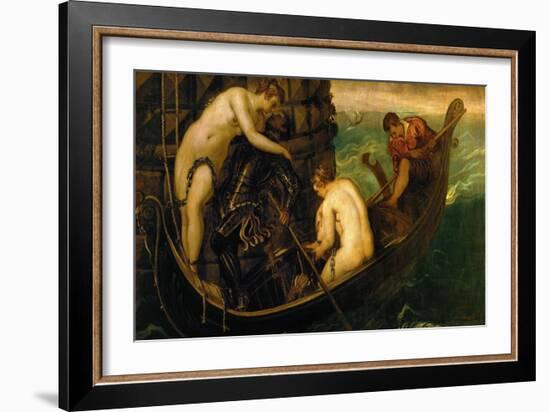 The Rescue of Princess Arsinoe-Jacopo Robusti Tintoretto-Framed Giclee Print