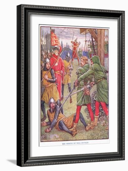 The Rescue of Will Stuteley, C.1920-Walter Crane-Framed Giclee Print