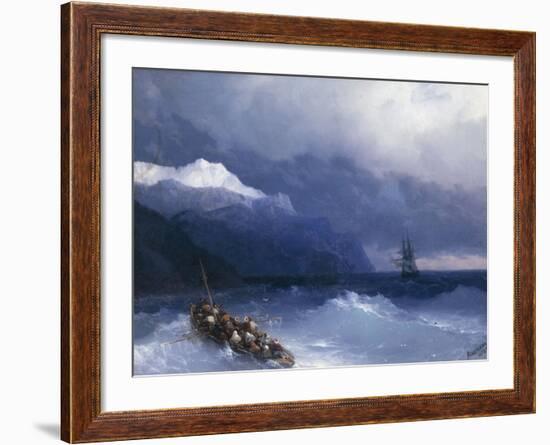 The Rescue-Ivan Konstantinovich Aivazovsky-Framed Giclee Print