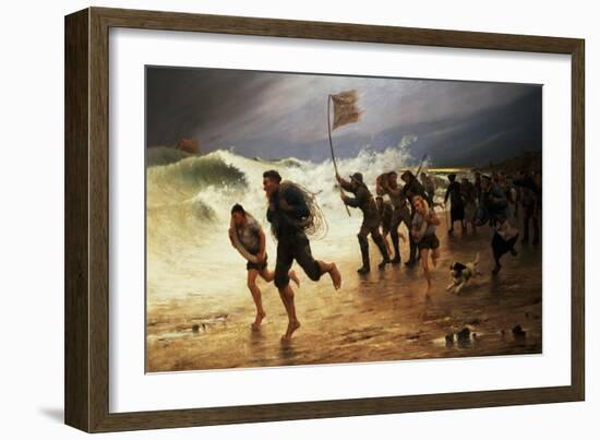 The Rescue-Maurice Poirson-Framed Giclee Print