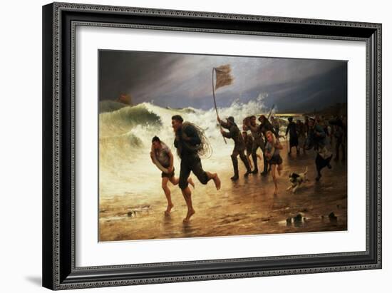 The Rescue-Maurice Poirson-Framed Giclee Print