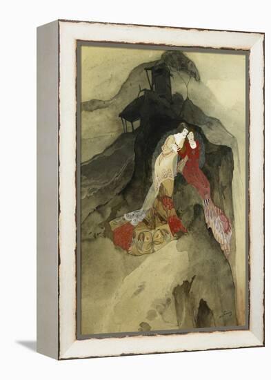 The Researchers of the Infinite; Les Chercheuses D'Infini-Georges de Feure-Framed Premier Image Canvas