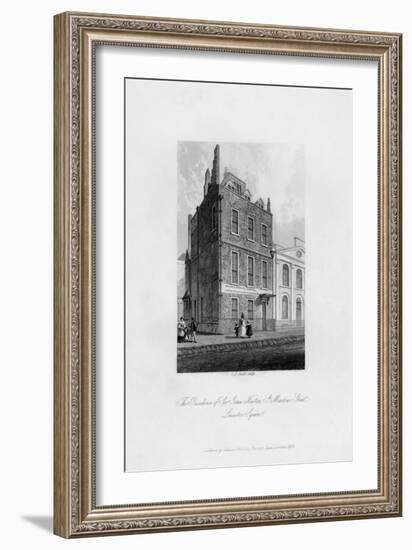 The Residence of Sir Isaac Newton, St Martin's Street, Leicester Square, 1840-CJ Smith-Framed Giclee Print