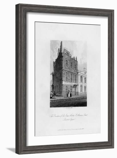 The Residence of Sir Isaac Newton, St Martin's Street, Leicester Square, 1840-CJ Smith-Framed Giclee Print