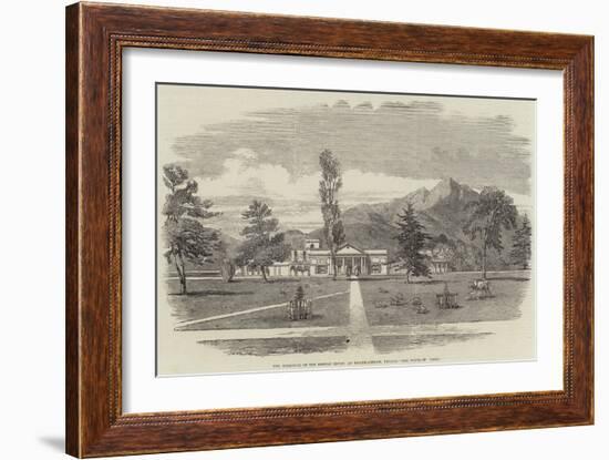 The Residence of the British Envoy, at Khatmandham, Nepaul-null-Framed Giclee Print