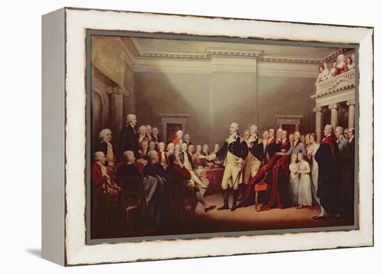 The Resignation of George Washington on 23rd December 1783, C.1822-John Trumbull-Framed Premier Image Canvas