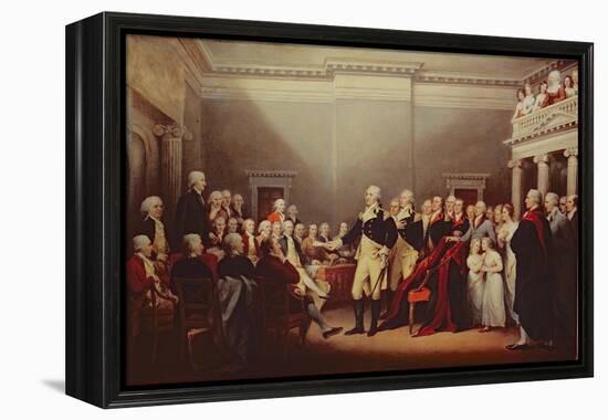 The Resignation of George Washington on 23rd December 1783, C.1822-John Trumbull-Framed Premier Image Canvas