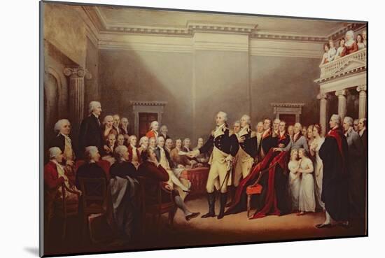 The Resignation of George Washington on 23rd December 1783, C.1822-John Trumbull-Mounted Giclee Print