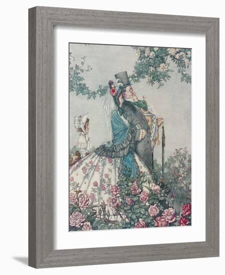 The Respectable Gentleman from His 'Bill the Minder'-William Heath Robinson-Framed Giclee Print