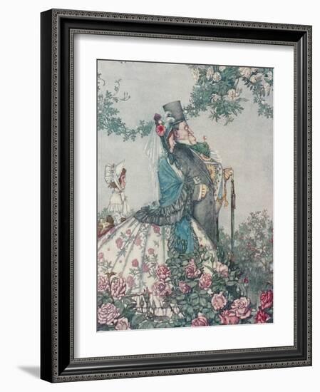 The Respectable Gentleman from His 'Bill the Minder'-William Heath Robinson-Framed Giclee Print