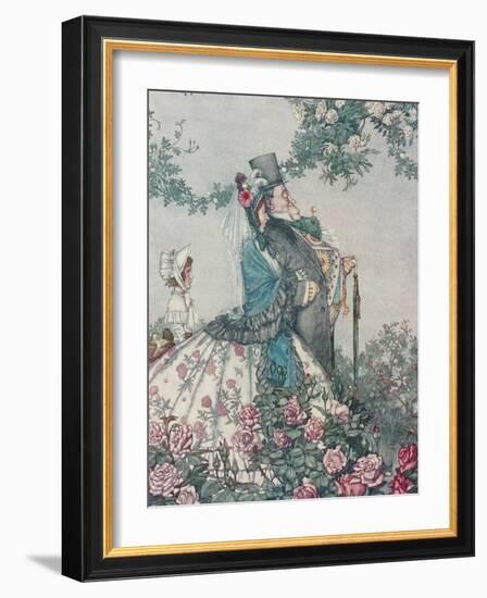 The Respectable Gentleman from His 'Bill the Minder'-William Heath Robinson-Framed Giclee Print