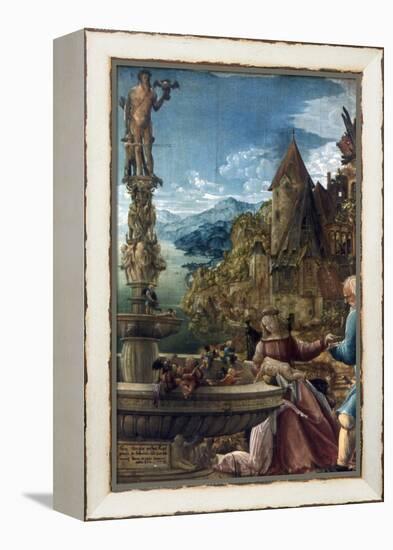 The Rest on the Flight into Egypt, 1510-Albrecht Altdorfer-Framed Premier Image Canvas
