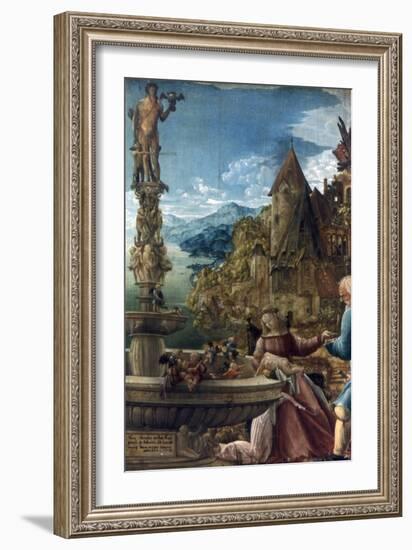 The Rest on the Flight into Egypt, 1510-Albrecht Altdorfer-Framed Giclee Print