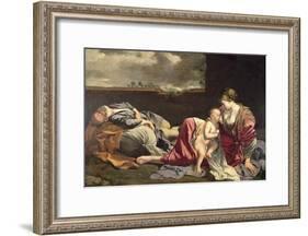 The Rest on the Flight into Egypt, 1628-Orazio Gentileschi-Framed Giclee Print