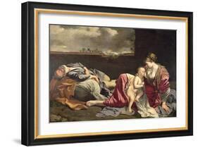 The Rest on the Flight into Egypt, 1628-Orazio Gentileschi-Framed Giclee Print