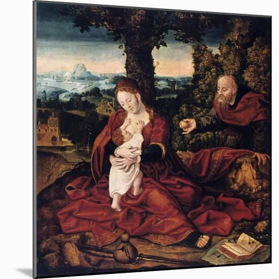 The Rest on the Flight into Egypt, 16th Century-Bernaert Van Orley-Mounted Giclee Print