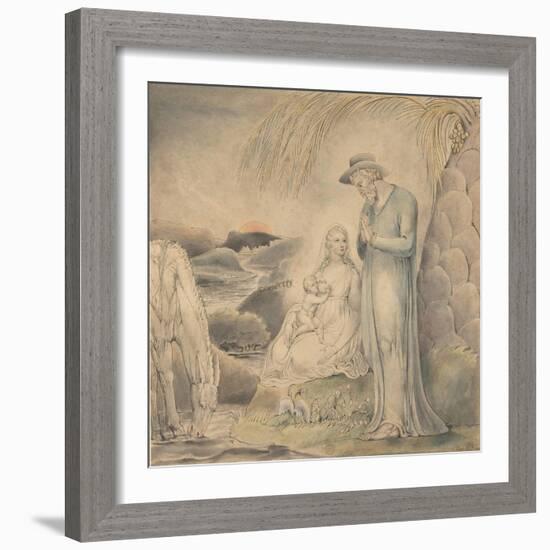 The Rest on the Flight into Egypt, 1806-William Blake-Framed Giclee Print