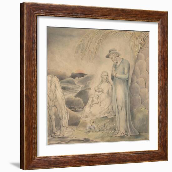 The Rest on the Flight into Egypt, 1806-William Blake-Framed Giclee Print