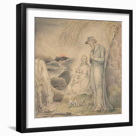 The Rest on the Flight into Egypt, 1806-William Blake-Framed Giclee Print