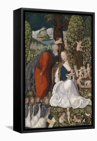 The Rest on the Flight into Egypt, C. 1510-null-Framed Premier Image Canvas