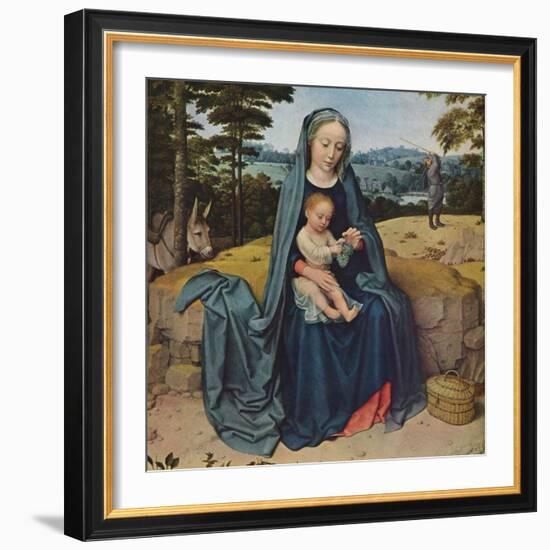 'The Rest on the Flight into Egypt', c1510-Gerard David-Framed Giclee Print