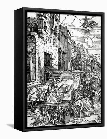 The Rest on the Flight into Egypt, from the 'Life of the Virgin' Series, 1511 (Woodcut)-Albrecht Dürer-Framed Premier Image Canvas