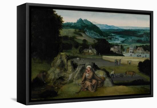 The Rest on the Flight into Egypt (The Miraculous Field of Wheat) C.1518-24-Joachim Patinir-Framed Premier Image Canvas