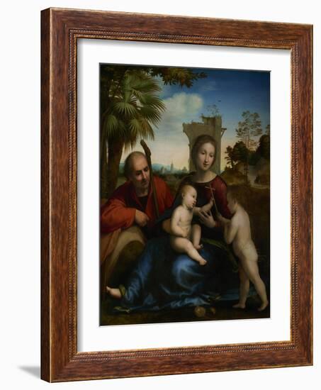 The Rest on the Flight into Egypt with St. John the Baptist, c.1509-Fra Bartolommeo-Framed Giclee Print