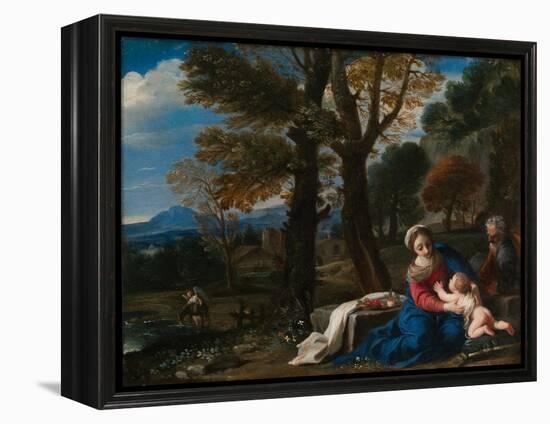 The Rest on the Flight into Egypt-Pier Francesco Mola-Framed Premier Image Canvas