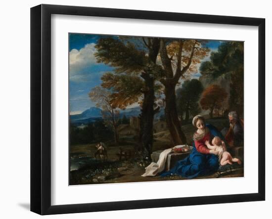 The Rest on the Flight into Egypt-Pier Francesco Mola-Framed Giclee Print