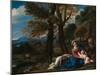The Rest on the Flight into Egypt-Pier Francesco Mola-Mounted Giclee Print