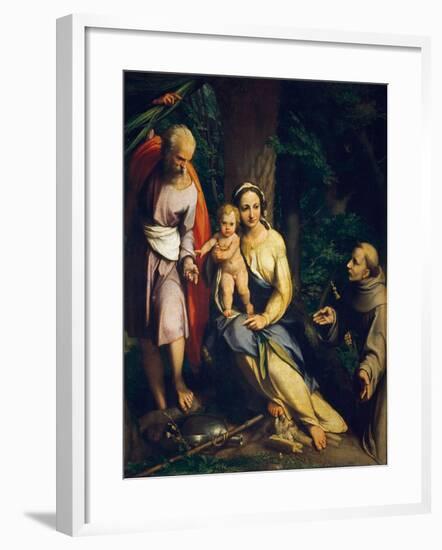 The Rest on the Flight into Egypt-Correggio-Framed Giclee Print