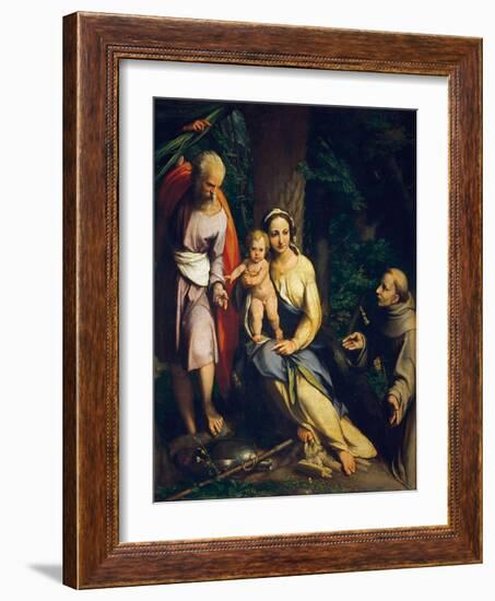 The Rest on the Flight into Egypt-Correggio-Framed Giclee Print