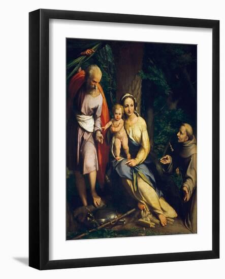 The Rest on the Flight into Egypt-Correggio-Framed Giclee Print