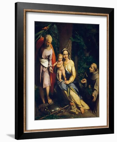 The Rest on the Flight into Egypt-Correggio-Framed Giclee Print