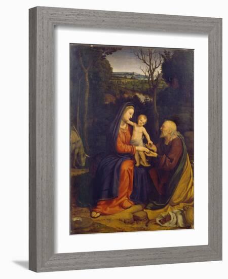 The Rest on the Flight into Egypt-Andrea Solari-Framed Giclee Print