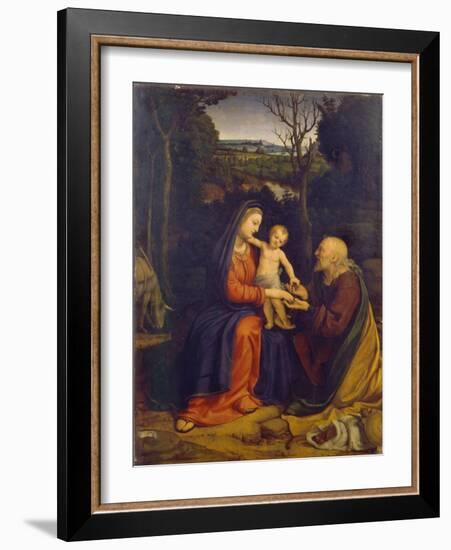 The Rest on the Flight into Egypt-Andrea Solari-Framed Giclee Print