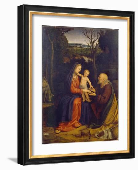 The Rest on the Flight into Egypt-Andrea Solari-Framed Giclee Print