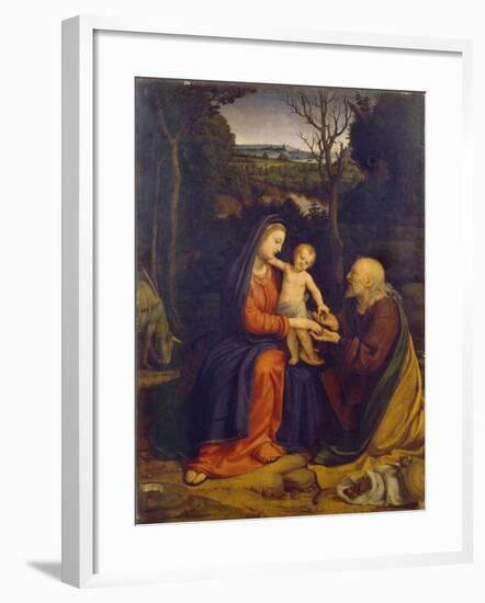 The Rest on the Flight into Egypt-Andrea Solari-Framed Giclee Print