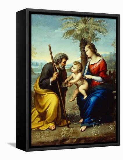 The Rest on the Flight into Egypt-Raphael-Framed Premier Image Canvas