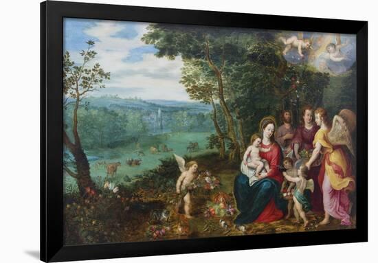 The Rest On The Flight To Egypt I-Pieter Brueghel the Younger-Framed Giclee Print
