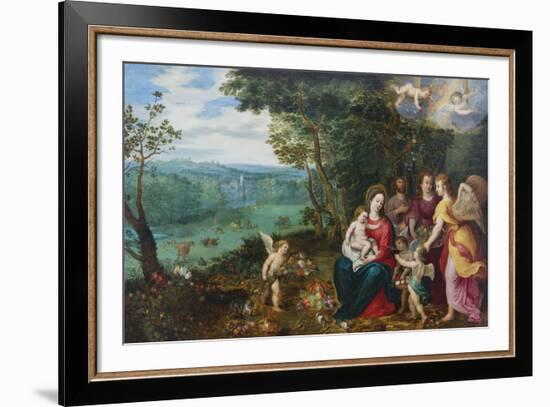 The Rest On The Flight To Egypt I-Pieter Brueghel the Younger-Framed Giclee Print