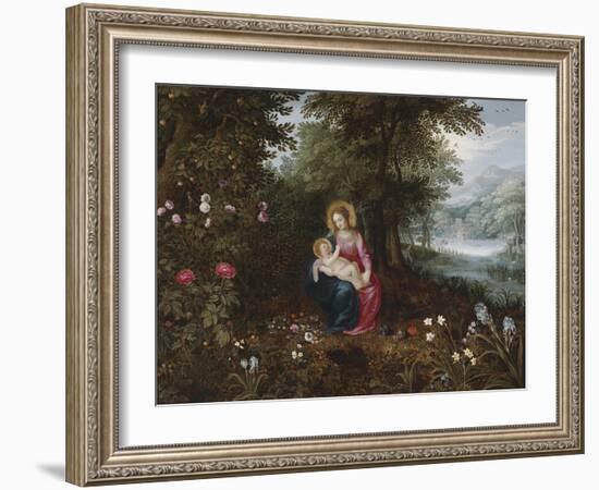 The Rest On The Flight To Egypt Ii-Pieter Brueghel the Younger-Framed Giclee Print