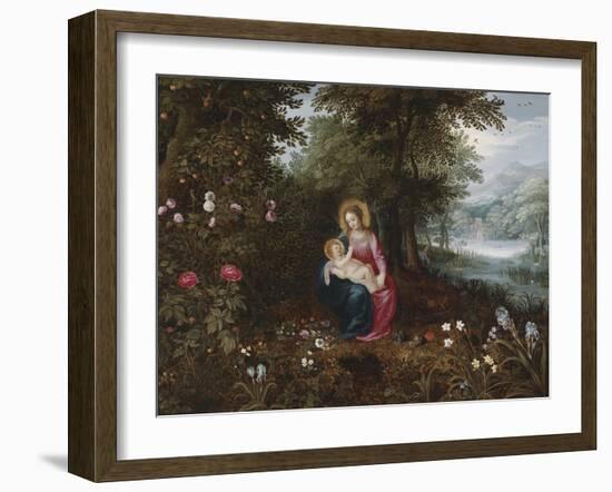 The Rest On The Flight To Egypt Ii-Pieter Brueghel the Younger-Framed Giclee Print