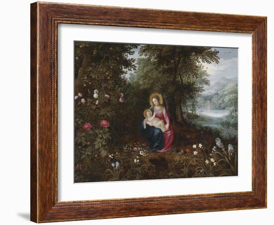 The Rest On The Flight To Egypt Ii-Pieter Brueghel the Younger-Framed Giclee Print