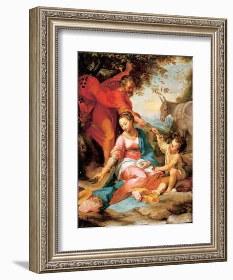 The Rest on the Return from Egypt-Federico Barocci-Framed Giclee Print