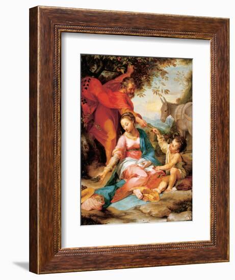 The Rest on the Return from Egypt-Federico Barocci-Framed Giclee Print